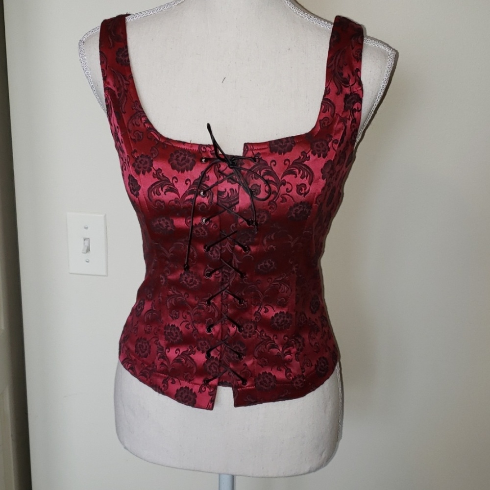 Fredericks of hollywood corset top floral